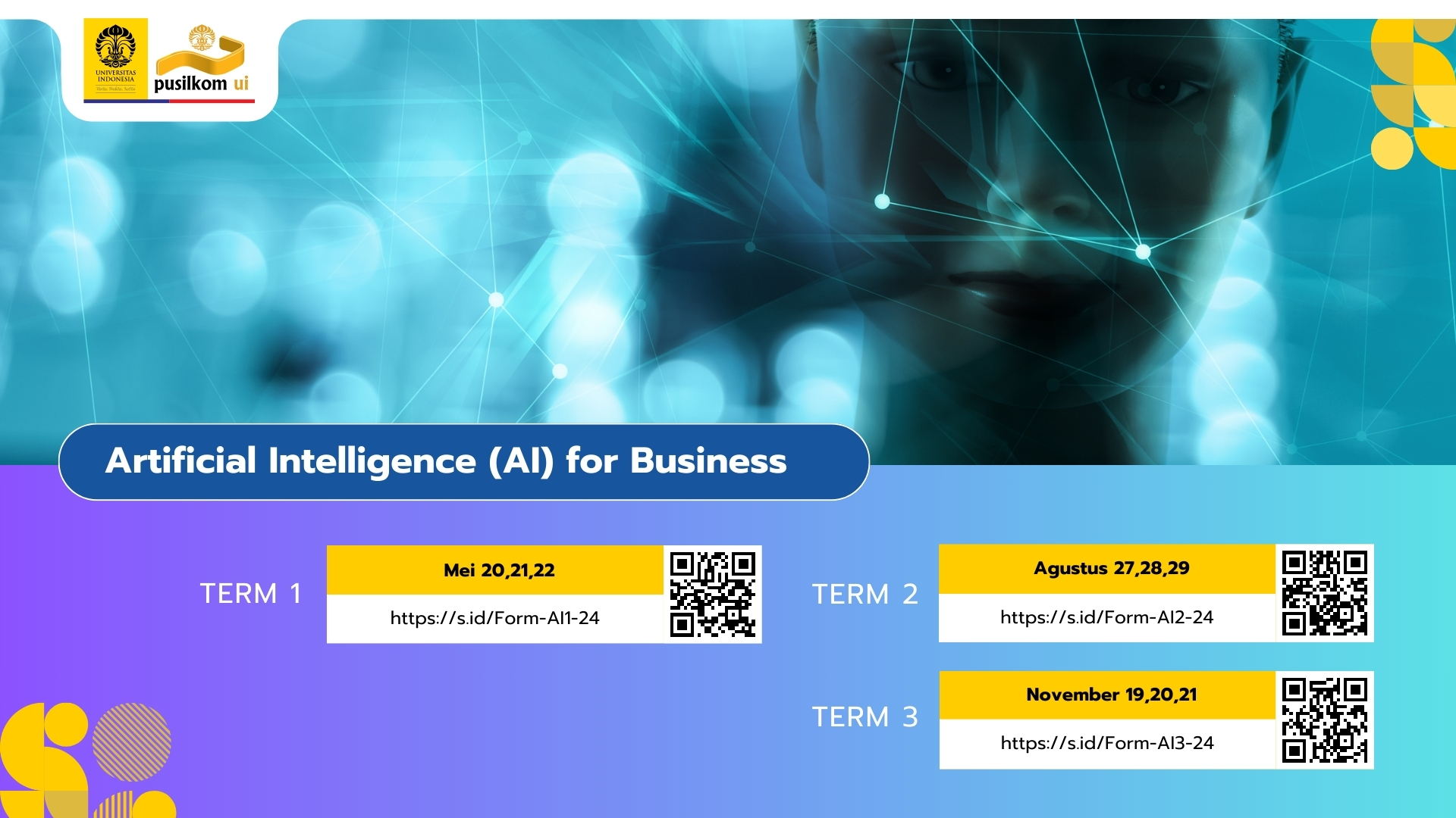 SHORT COURSE : AI FOR BUSINESS EXECUTIVES 2024 - Pusilkom UI