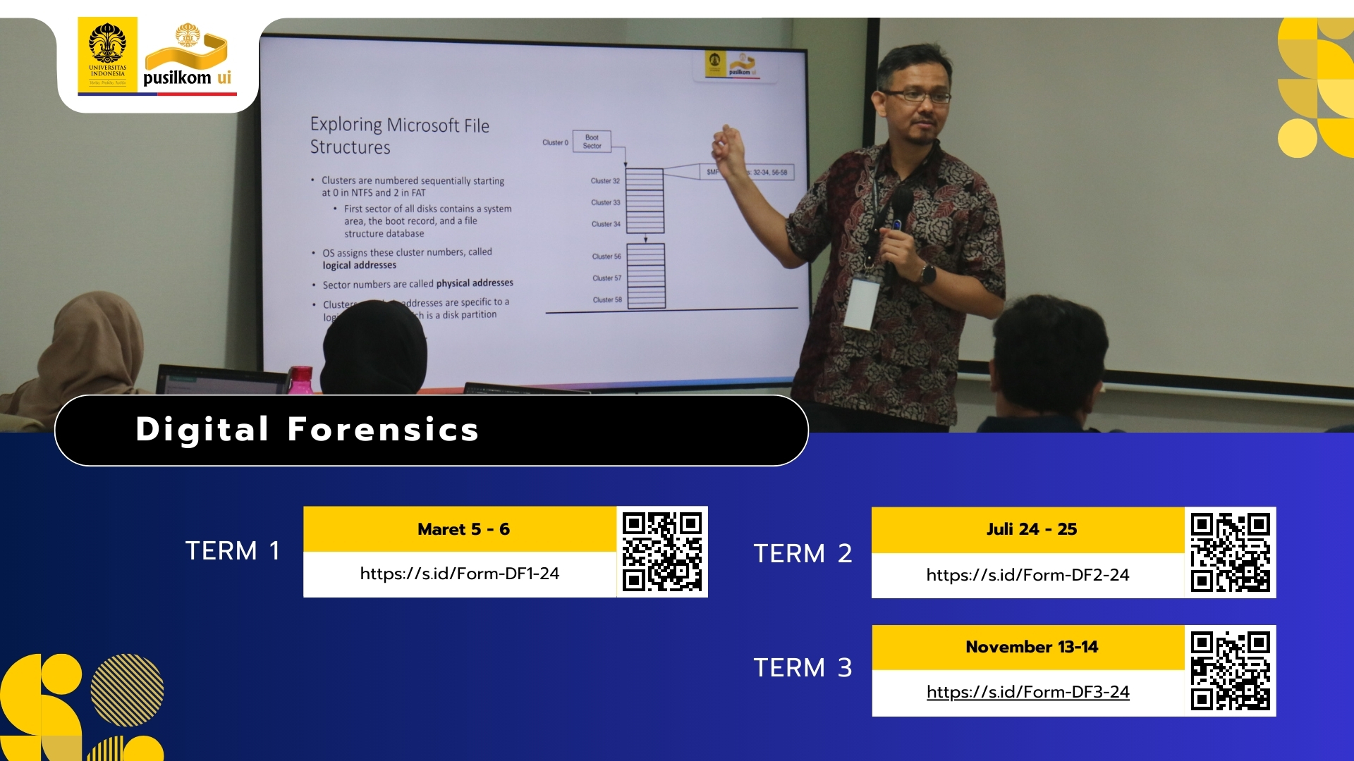SHORT COURSE : DIGITAL FORENSICS - 2024 - Pusilkom UI